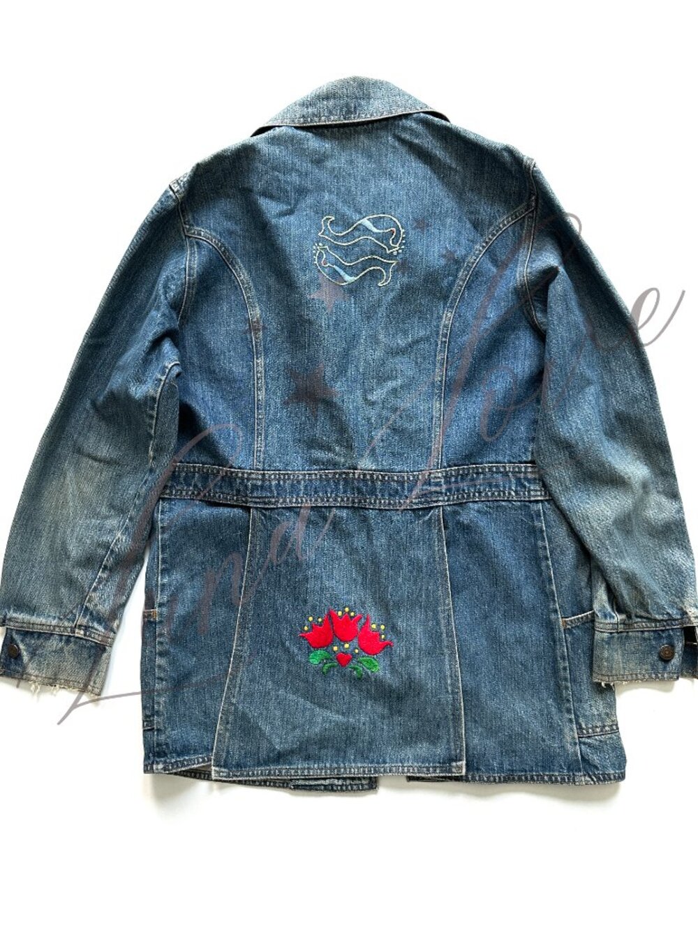 FREE PEOPLE x Levi's Embroidered Denim Jacket - EXCLUSIVE! - Picture 7 of 13